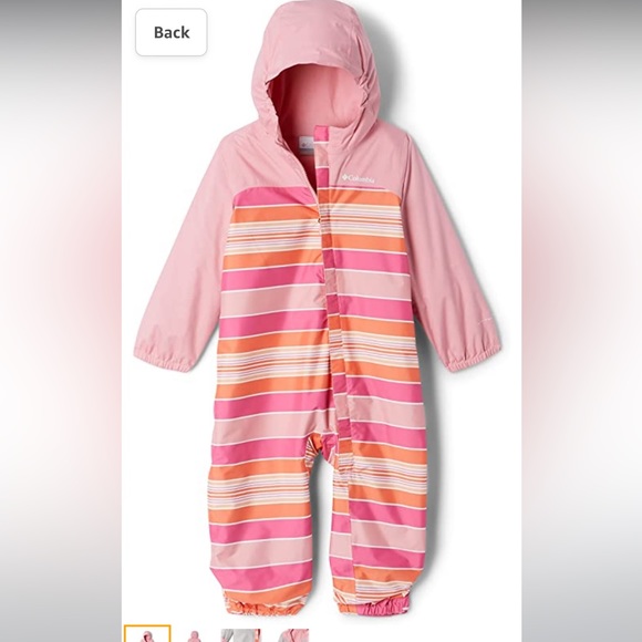 Columbia Girls' Critter Jitters Ii Rain Suit kids toddler baby newborn girls NWT - Picture 5 of 5